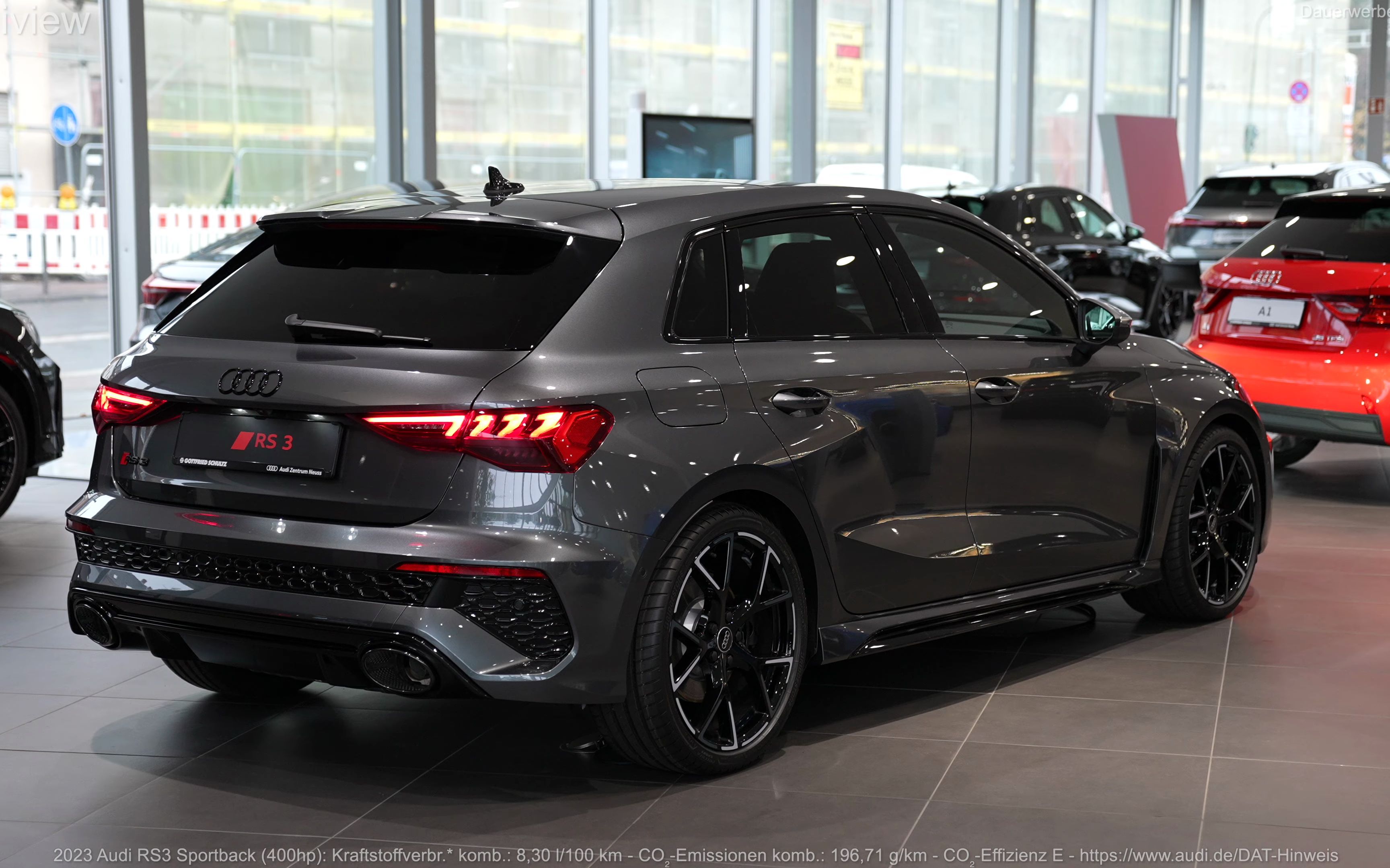 【4k 车型展示】2.5tfsi 400马力 | 2023 奥迪 rs3 sportback