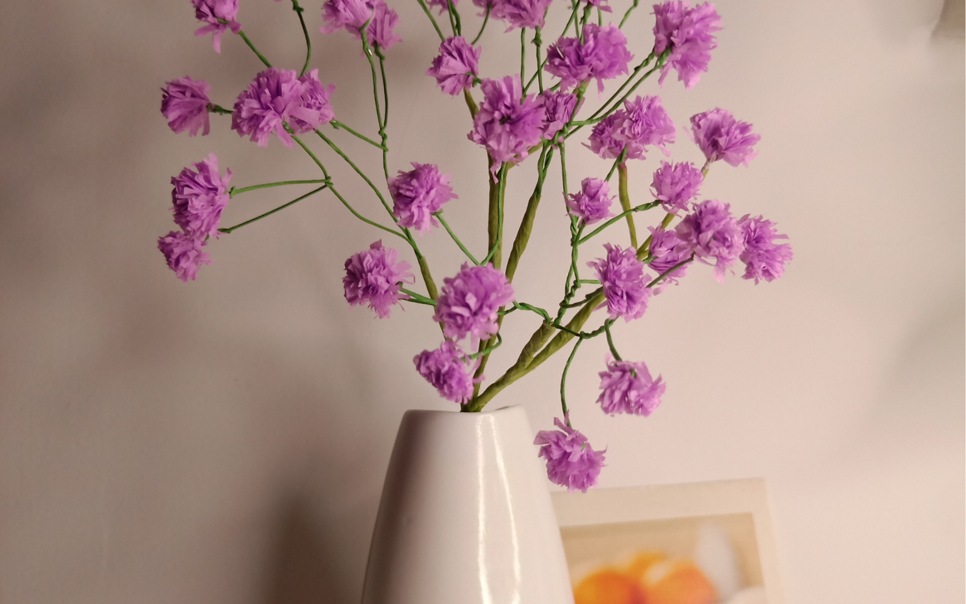 浪漫的紫色满天星纸花教程_哔哩哔哩_bilibili