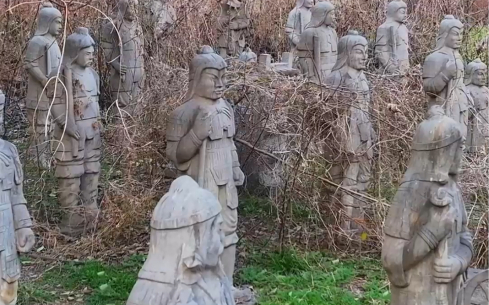 露天杨家将石雕群,栩栩如生 英姿飒爽,千年民族魂,一门忠烈杨家将