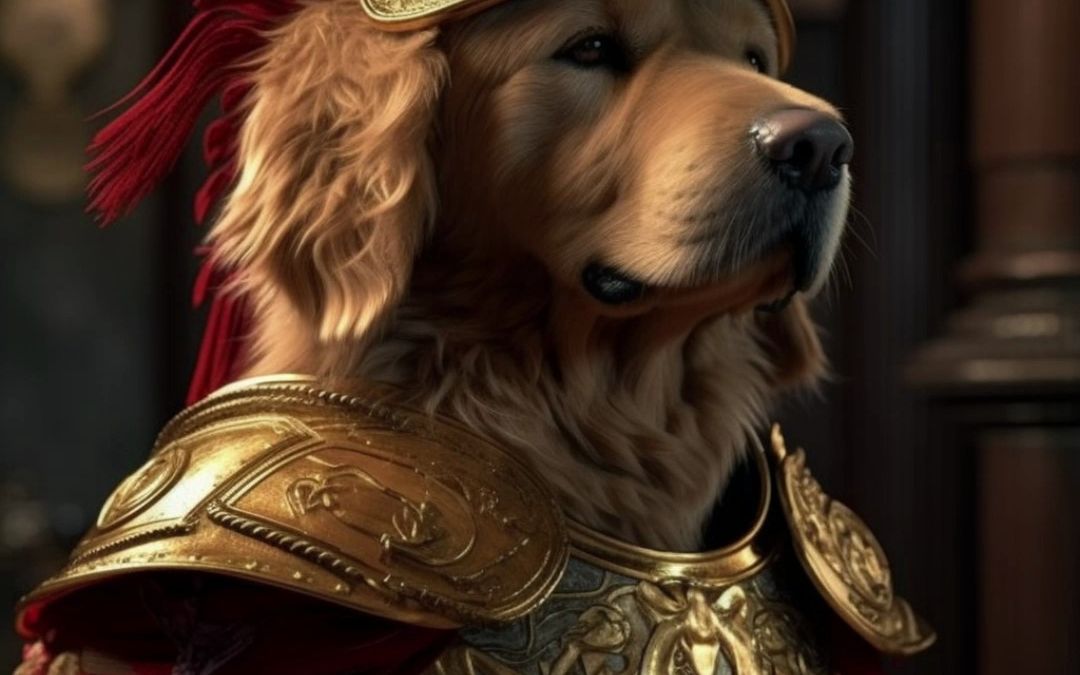 如果金毛生活在古代,一定是大将军这个角色