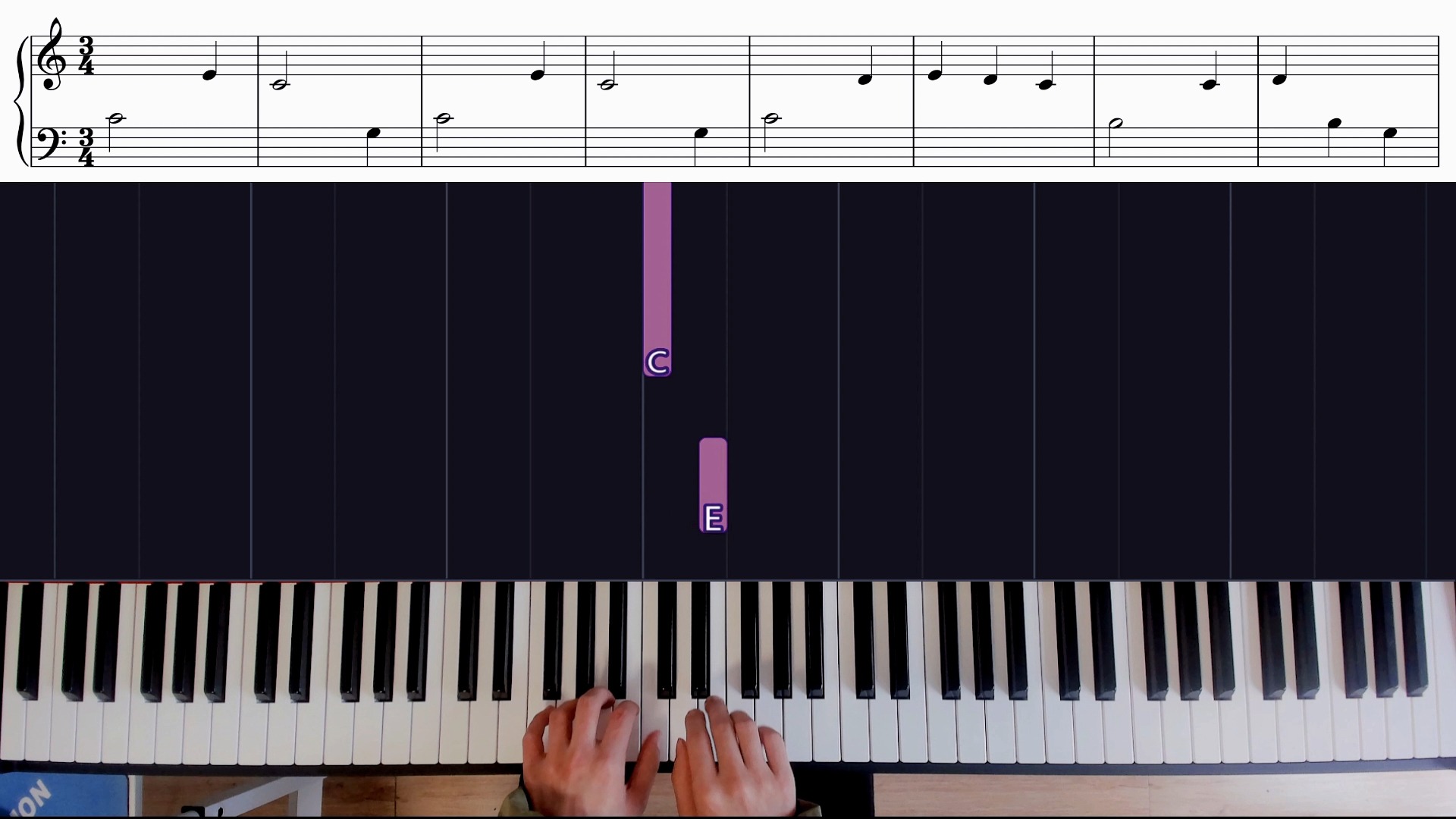 钢琴基础教程《小汤普森一》14.滑稽面孔