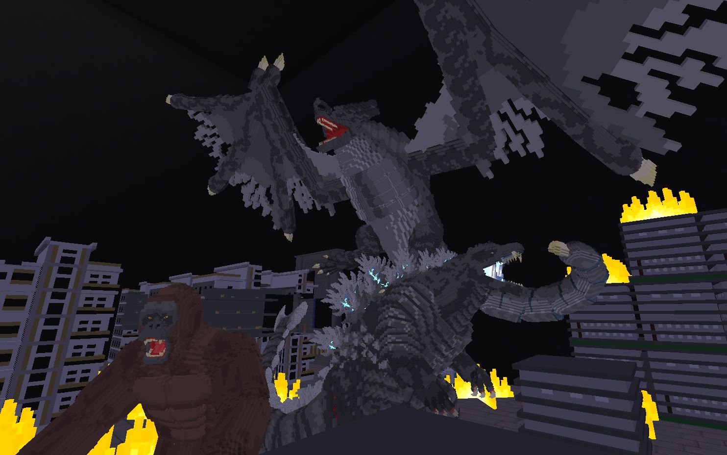 【哥斯拉同人小说】怪兽启示录4 · 哥斯拉/金刚vs卡玛佐兹!