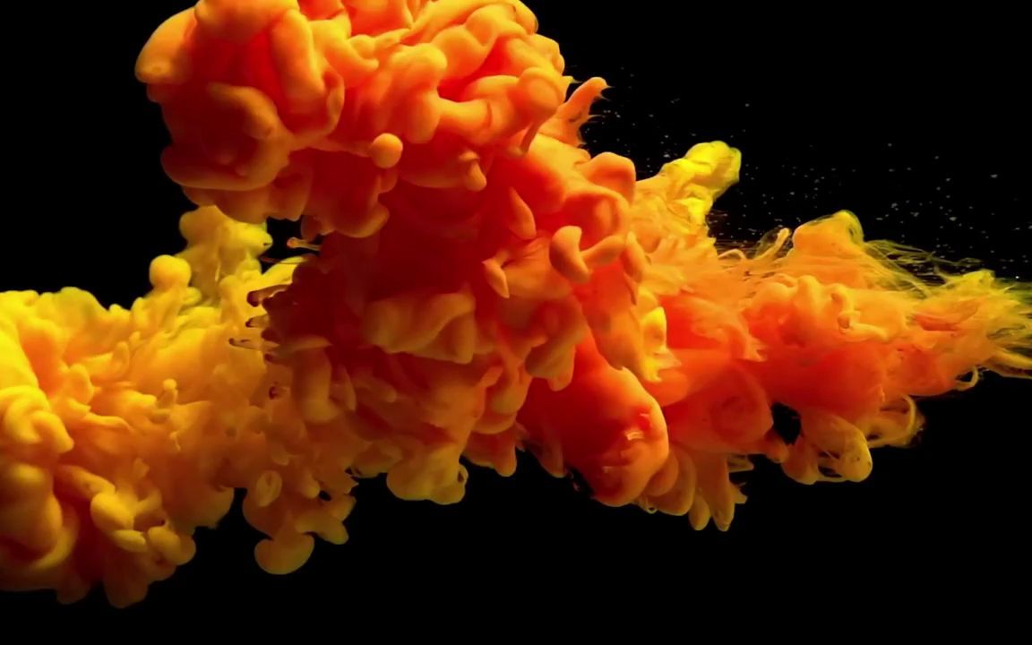 ▏h70 超唯美梦幻金色墨水烟雾粒子下落扩散视频后期制作合成素材