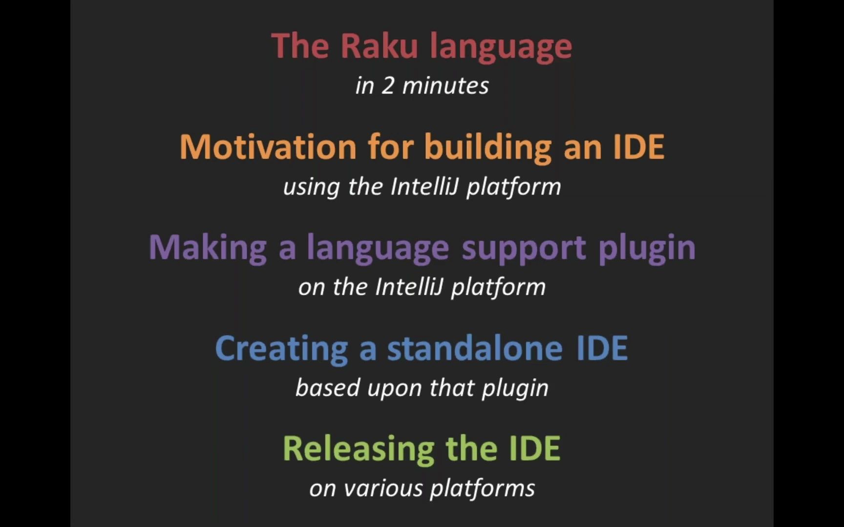 如何基于IntelliJ平台打造Raku IDE(未翻译)How We Built Comma, the Raku IDE, on the IntelliJ哔哩哔哩bilibili