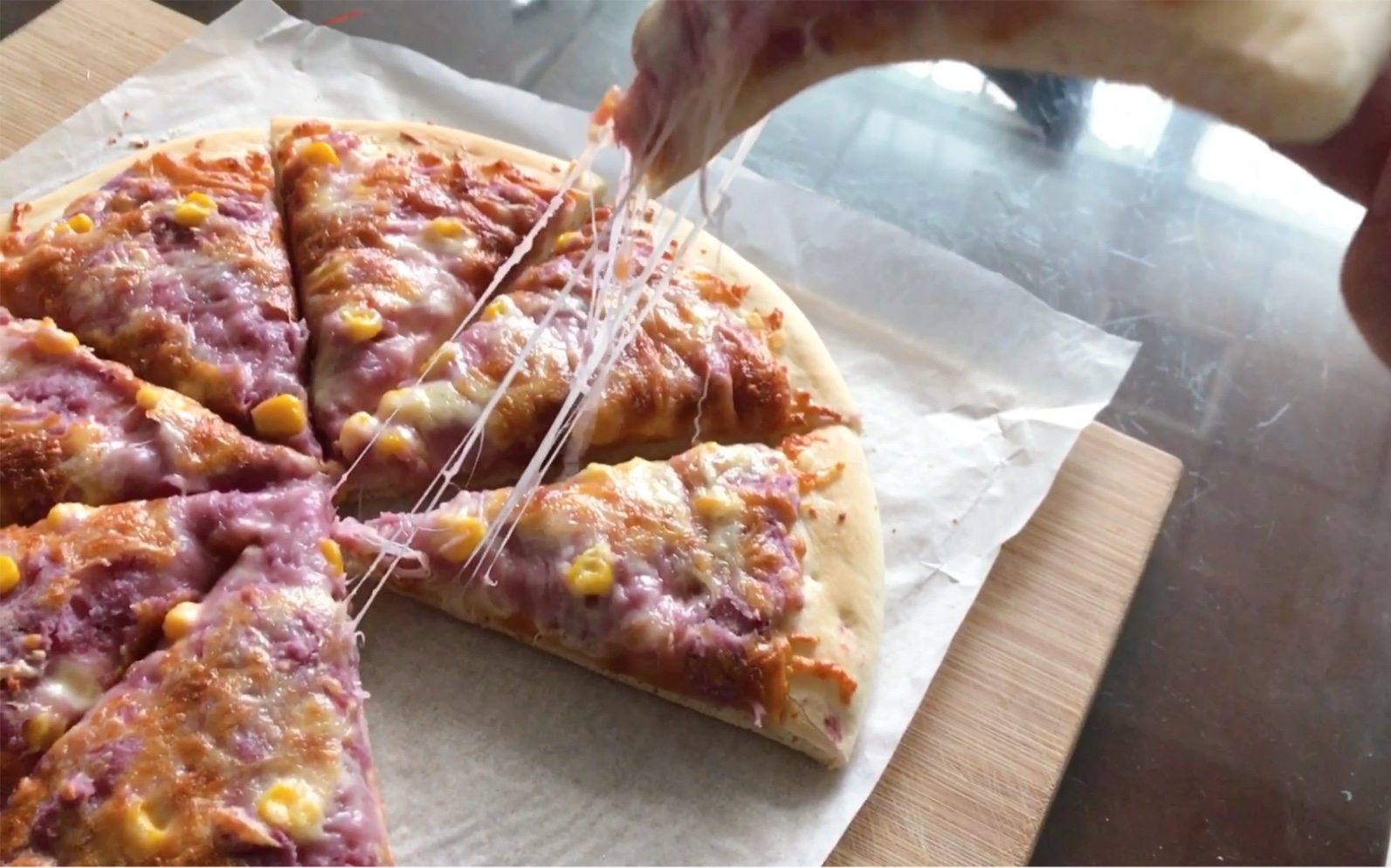 芋泥披萨 芋泥与芝士完美搭配