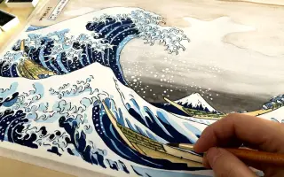 浮世绘神奈川冲浪里手绘 搜索结果 哔哩哔哩 Bilibili