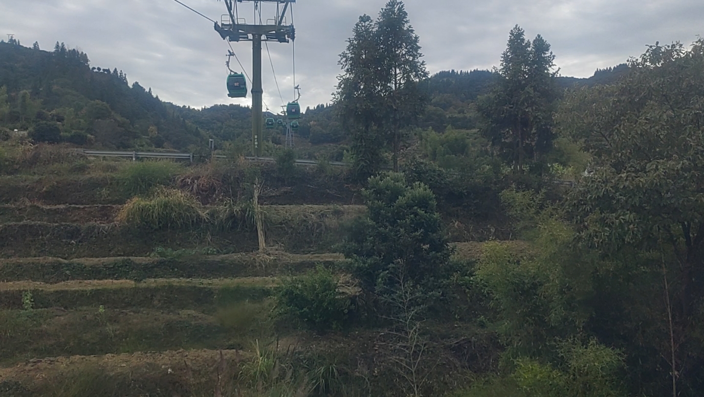 江西婺源篁岭景区索道缆车𐟚ᥓ”哩哔哩bilibili