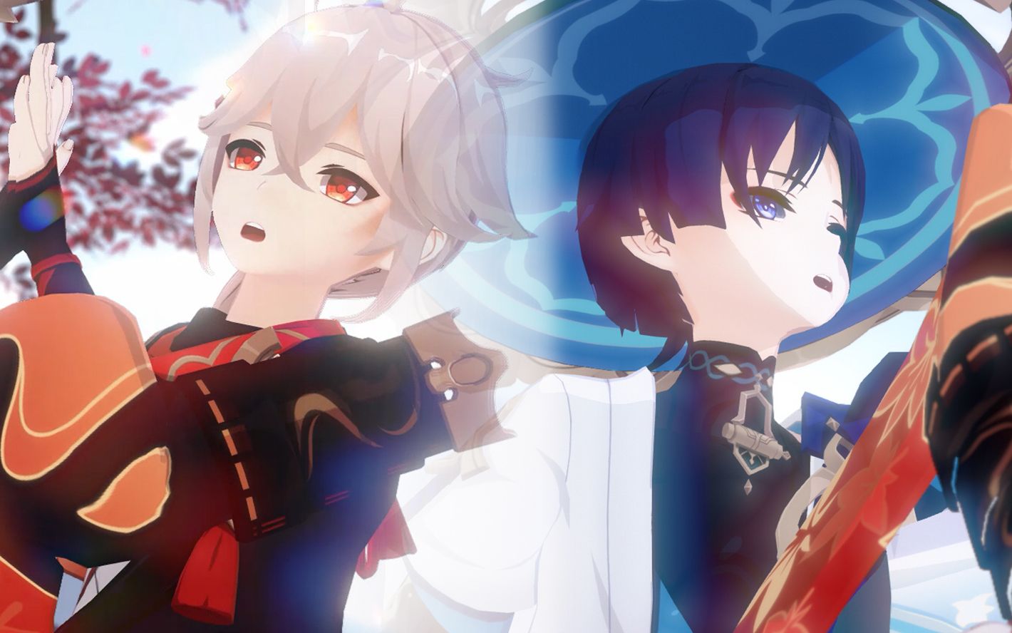 【原神mmd】枫散 ニアnear 枫原万叶x散兵