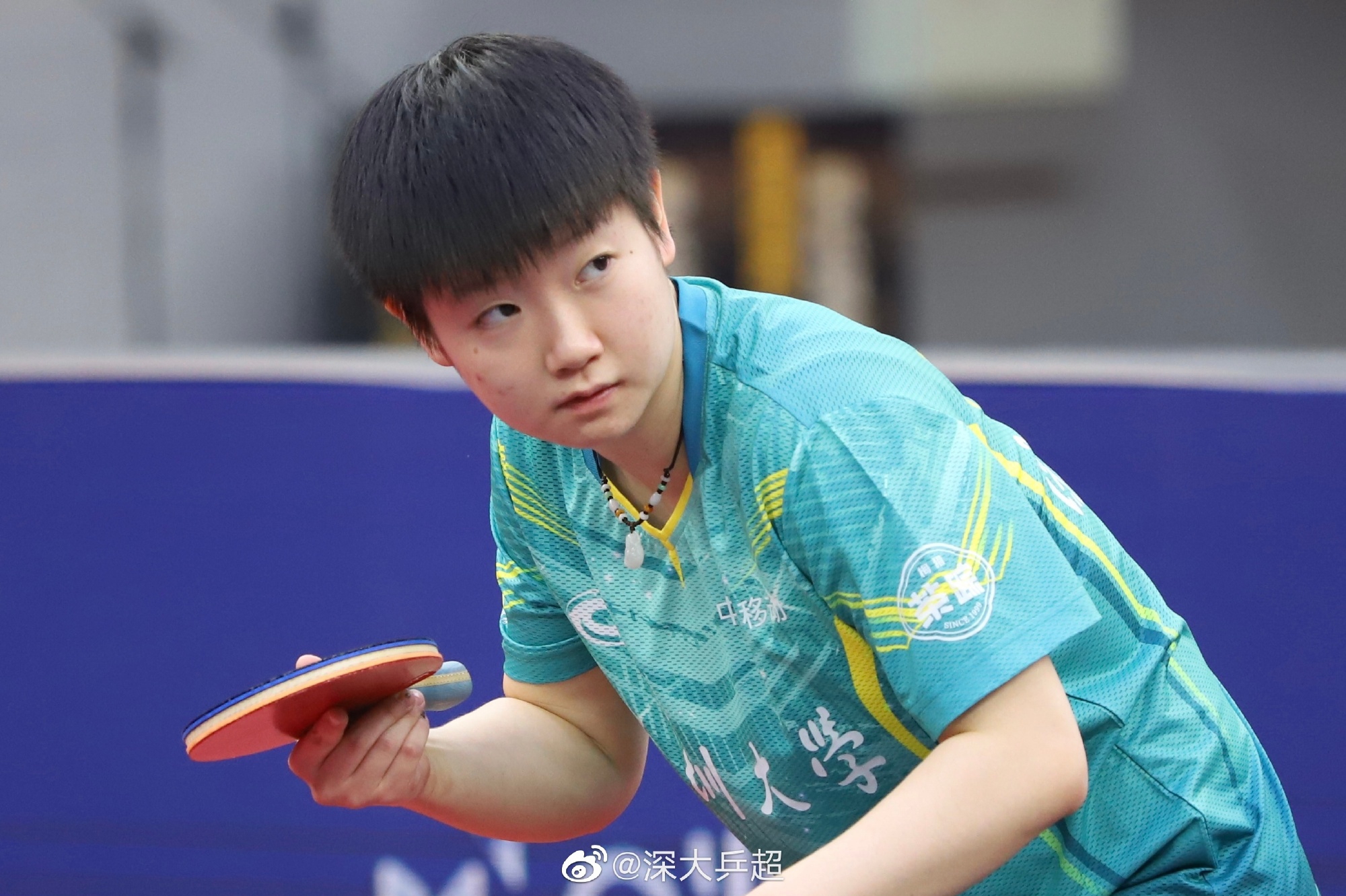 莎莎正手真是一如既往的90,反手也肉眼可见的涨球070707