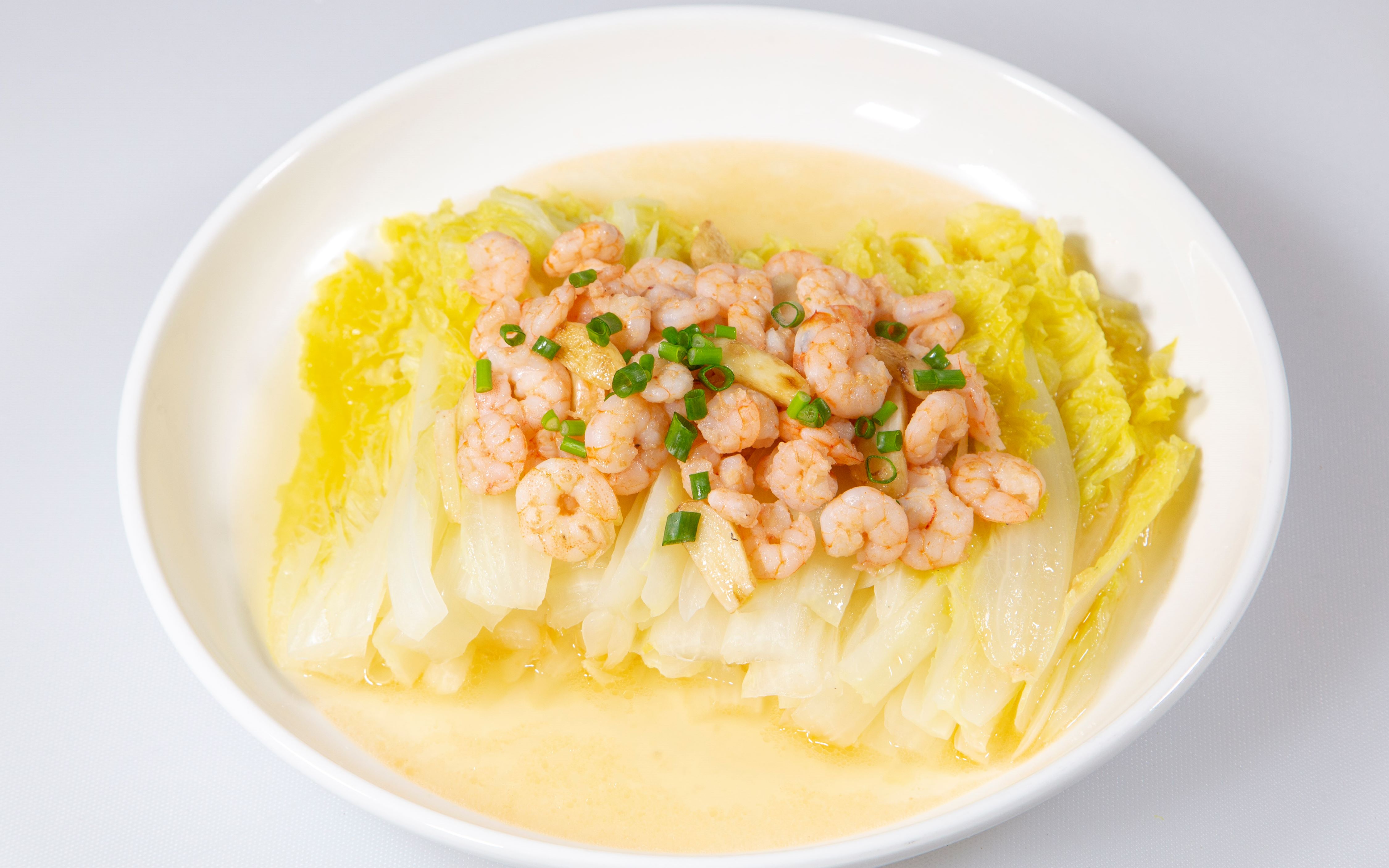 蒸出来的海味娃娃菜一个字就是鲜,孩子们特别喜欢吃