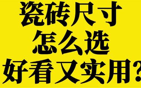 瓷砖除了样式,更重要的是尺寸和类型的选择,把全屋的瓷砖尺寸类型,一次性说明白!哔哩哔哩bilibili