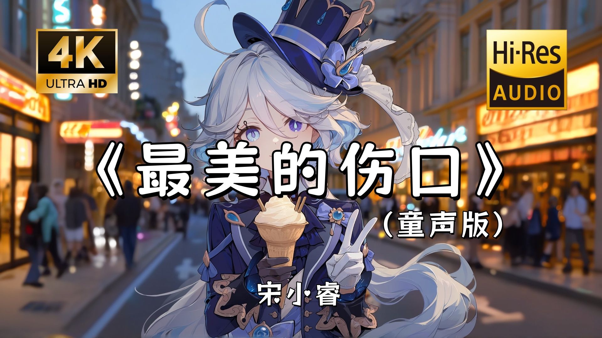 【Hi-Res无损】宋小睿《最美的伤口(童声版) 》完整版“我曾经牵着你的手 走在繁华街头 就像在那童话世界遨游~”滚动歌词