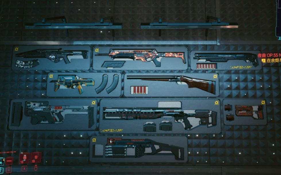 【赛博朋克2077】很多人都错过的武器墙隐藏槽位寻找方法