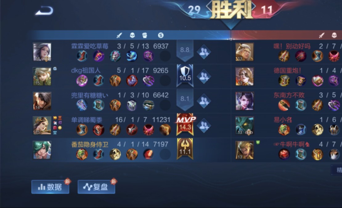 【王者30星 】金牌辅助庄周,4杀14助,辅助的高光太少了