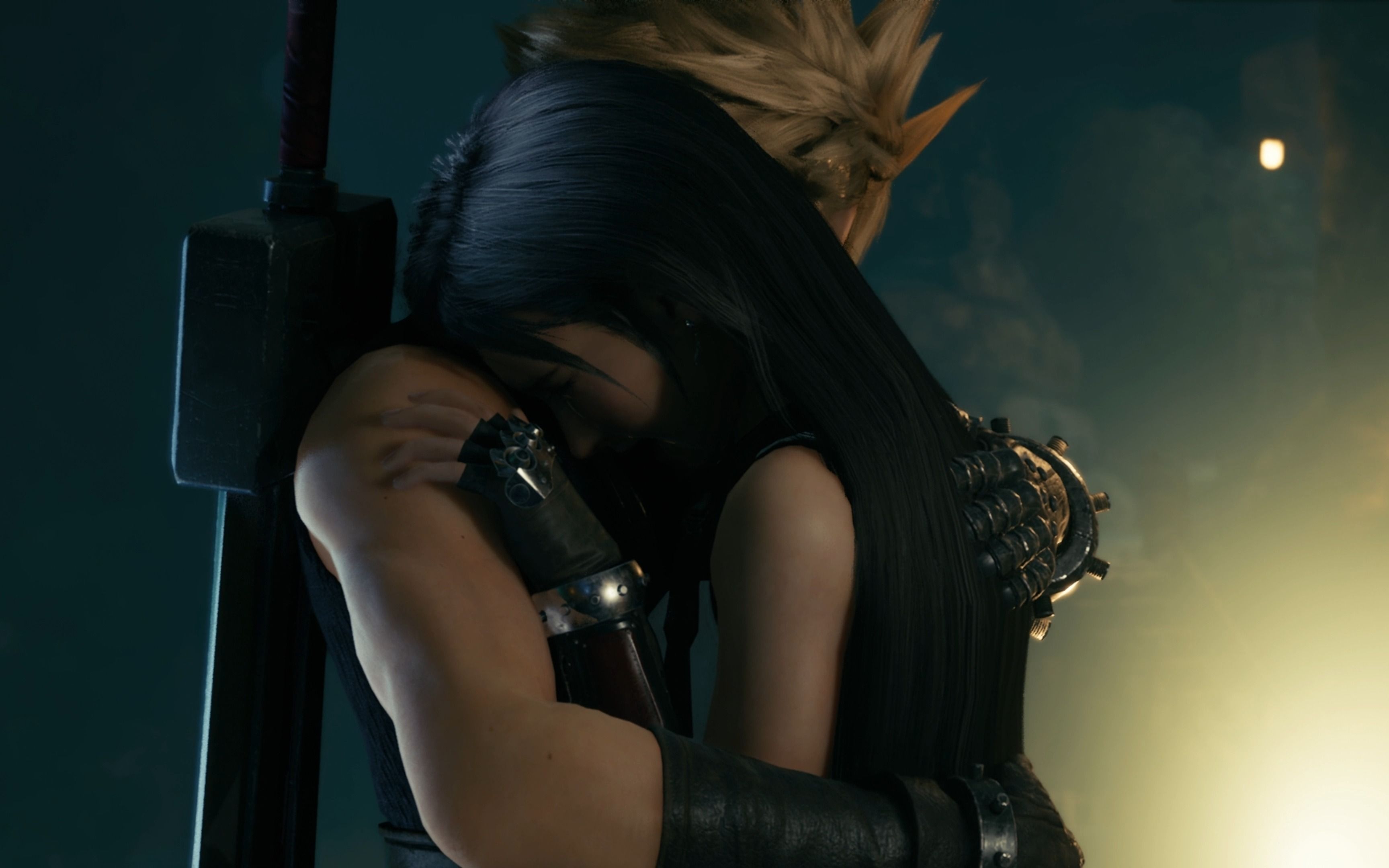 【最终幻想7重制版】终于等到了克劳德和蒂法的抱抱!