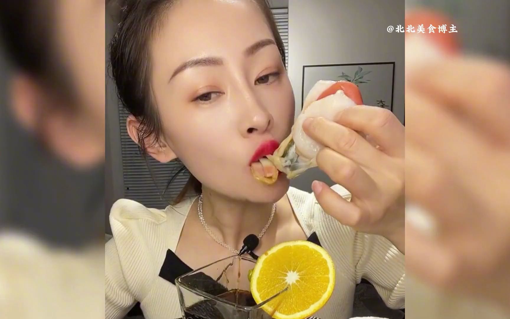 兴森盘点吃贵族海鲜刺身的五大美食主播,最后一位,非常生猛