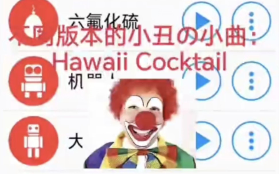 [图]不同版本的小丑の小曲：Hawaiian Cocktail