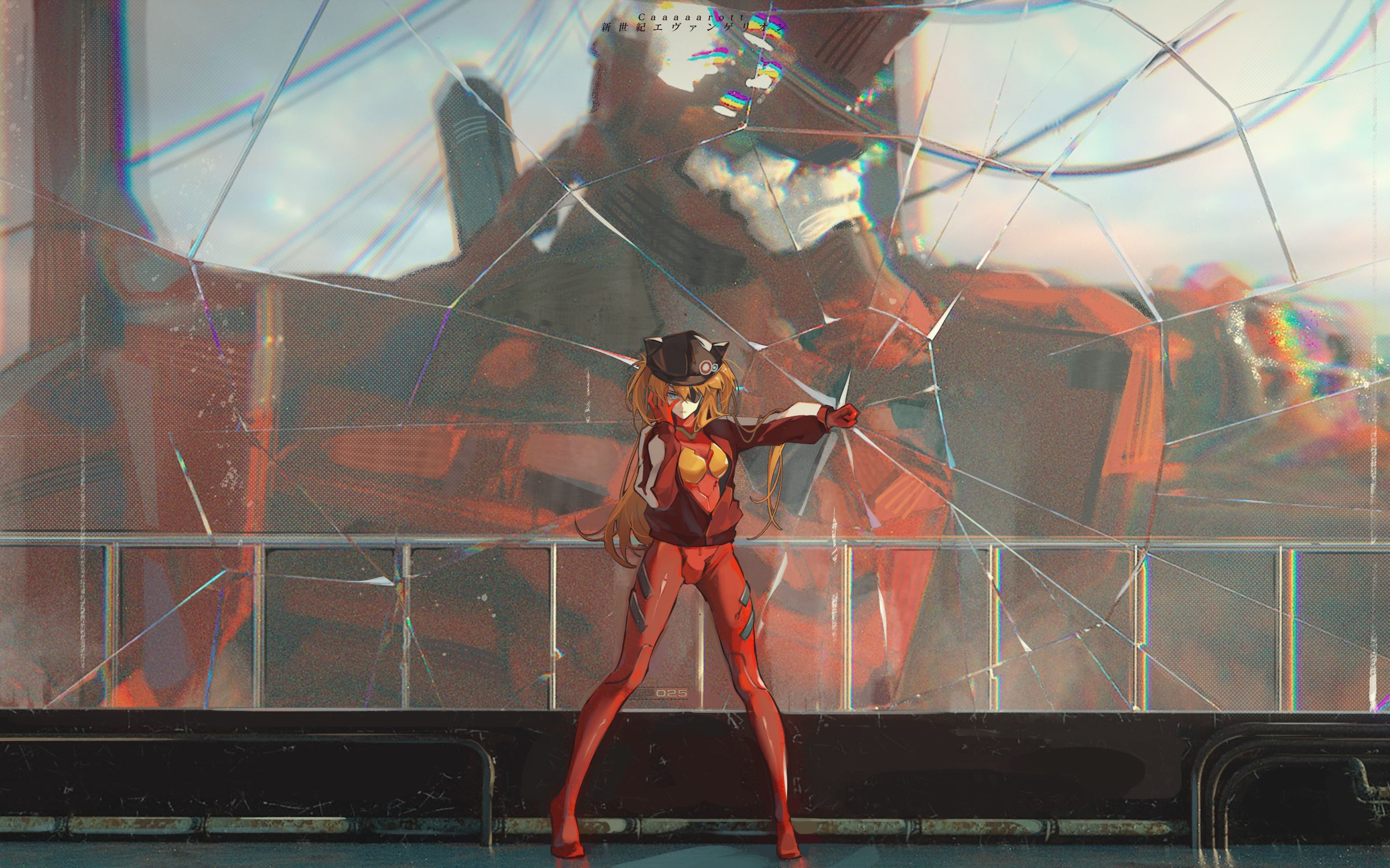 eva式波99明日香99兰格雷绘画过程