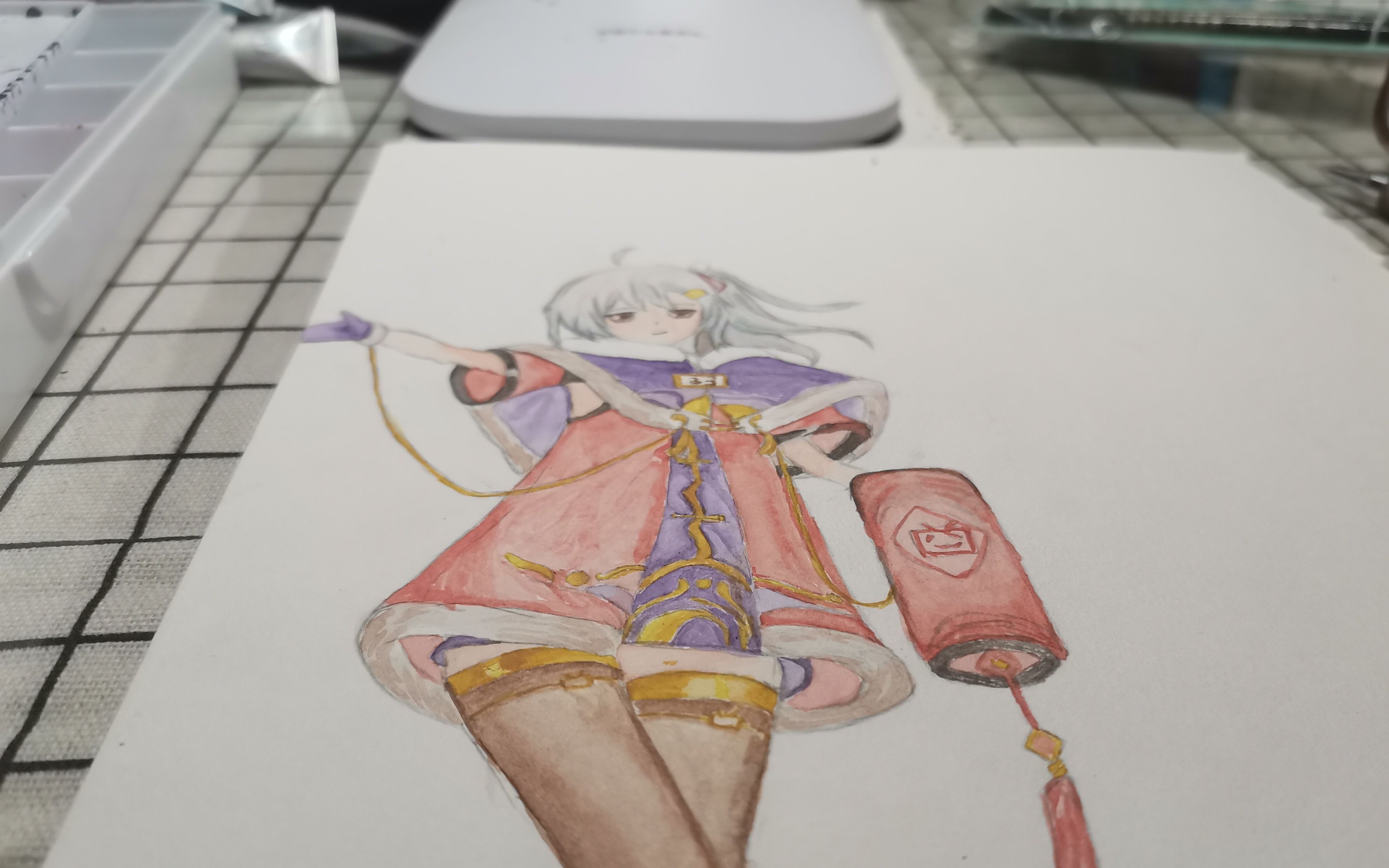 【水彩】拜年祭的33娘有点甜