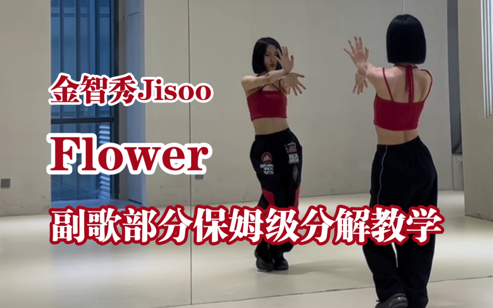 [图]【Nuts Dance】金智秀Jisoo solo曲Flower副歌部分保姆级分解，任何一个人学不会我都会伤心的好吗～