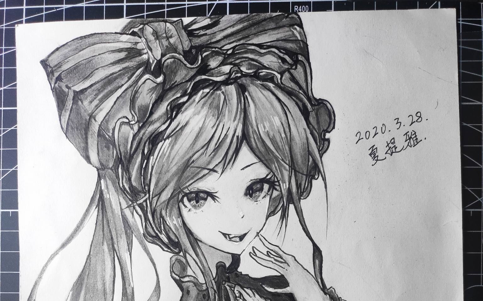 【临摹/手绘】:没变身前的夏提雅还是很可爱的~!