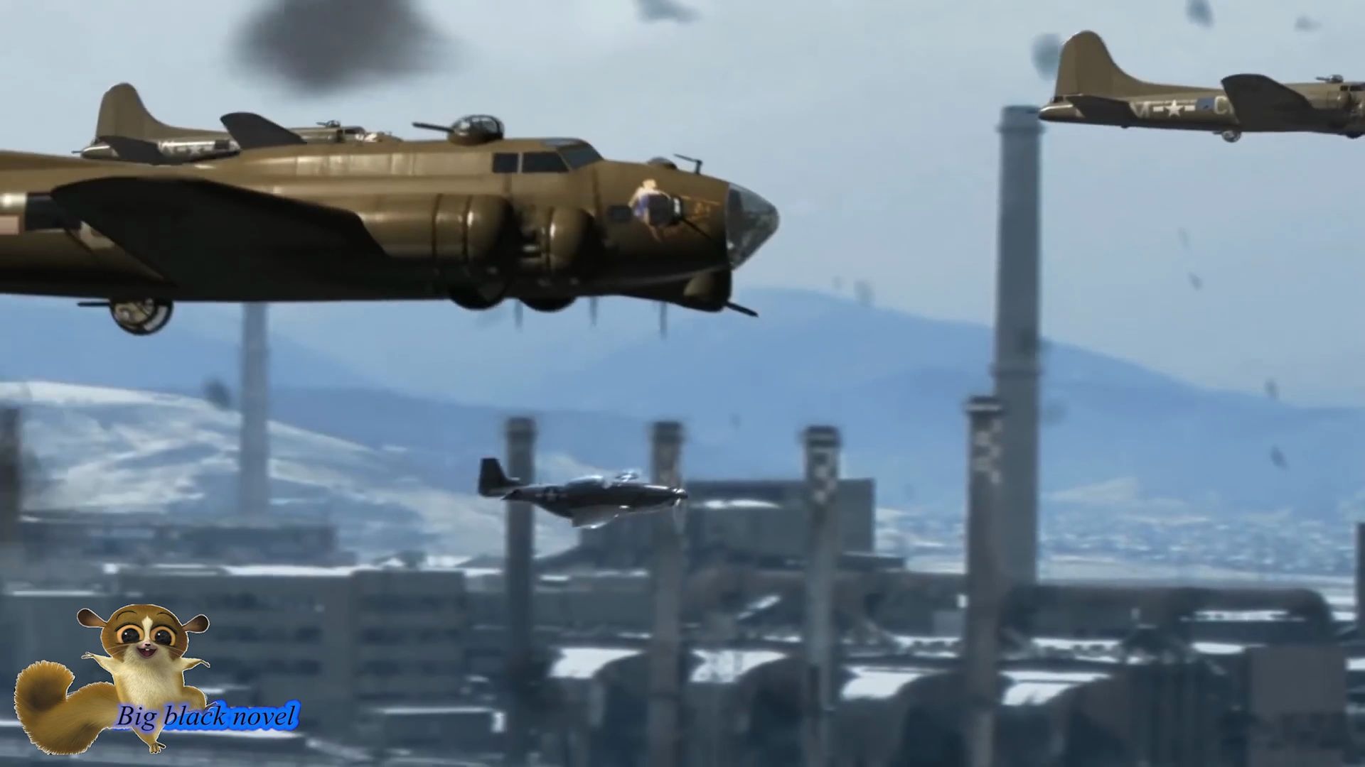 经典二战电影英雄连轰炸突袭电影剪辑