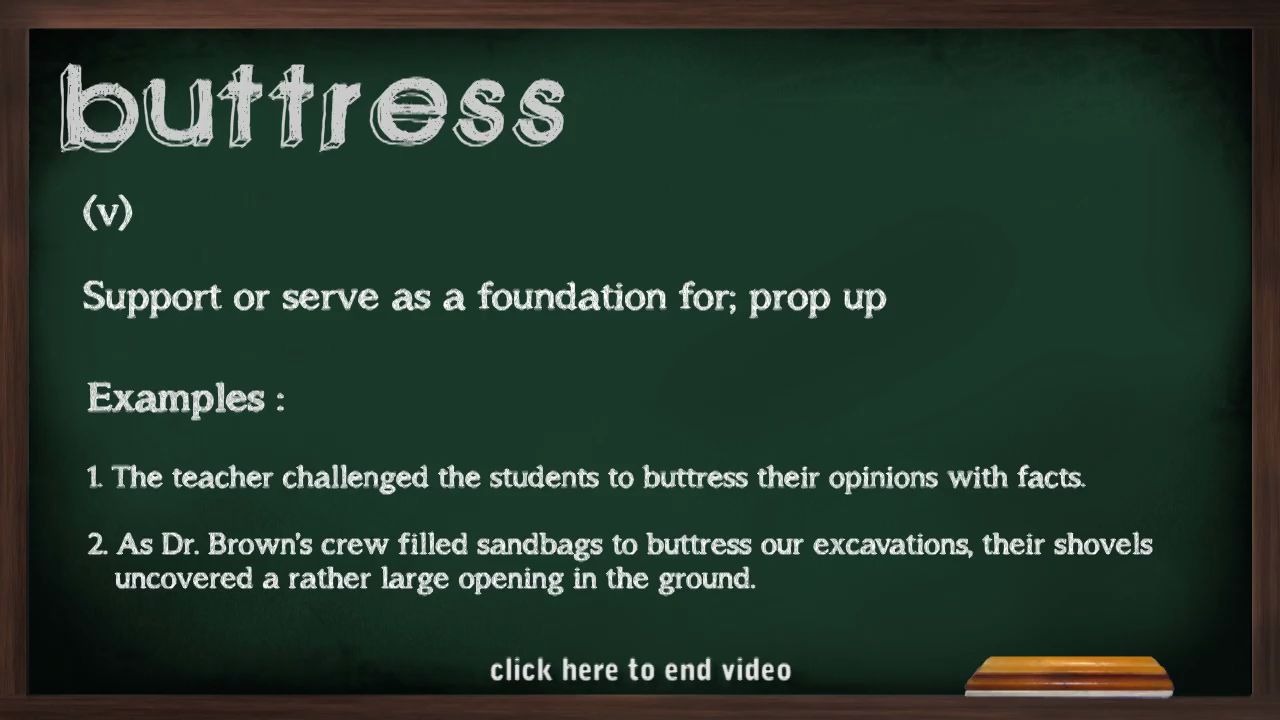 GRE词汇EASYVOCABbuttress哔哩哔哩bilibili