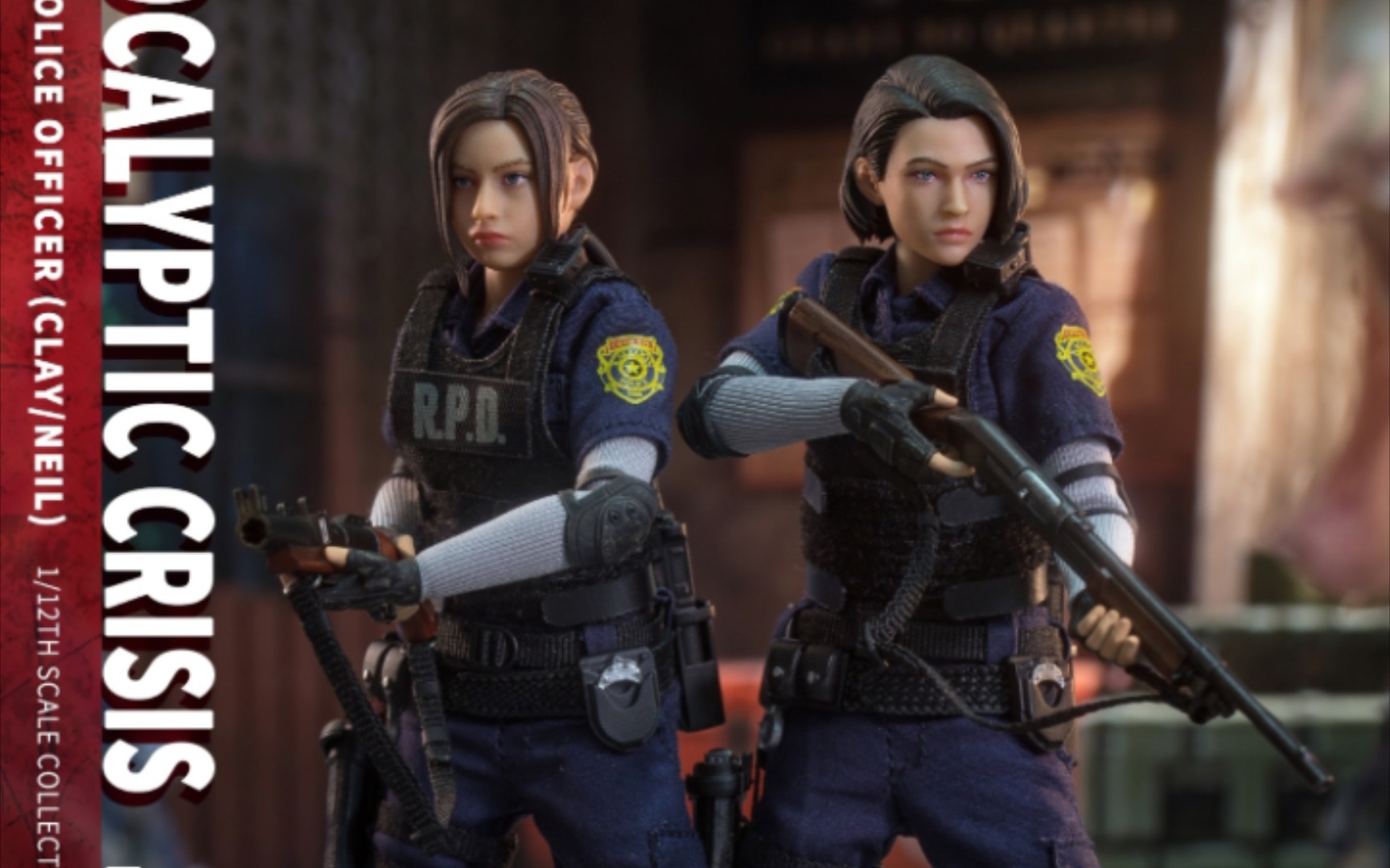 【新品预定】brotoys 末日危机-rpd警官 生化危机 克莱尔 吉尔 1/12