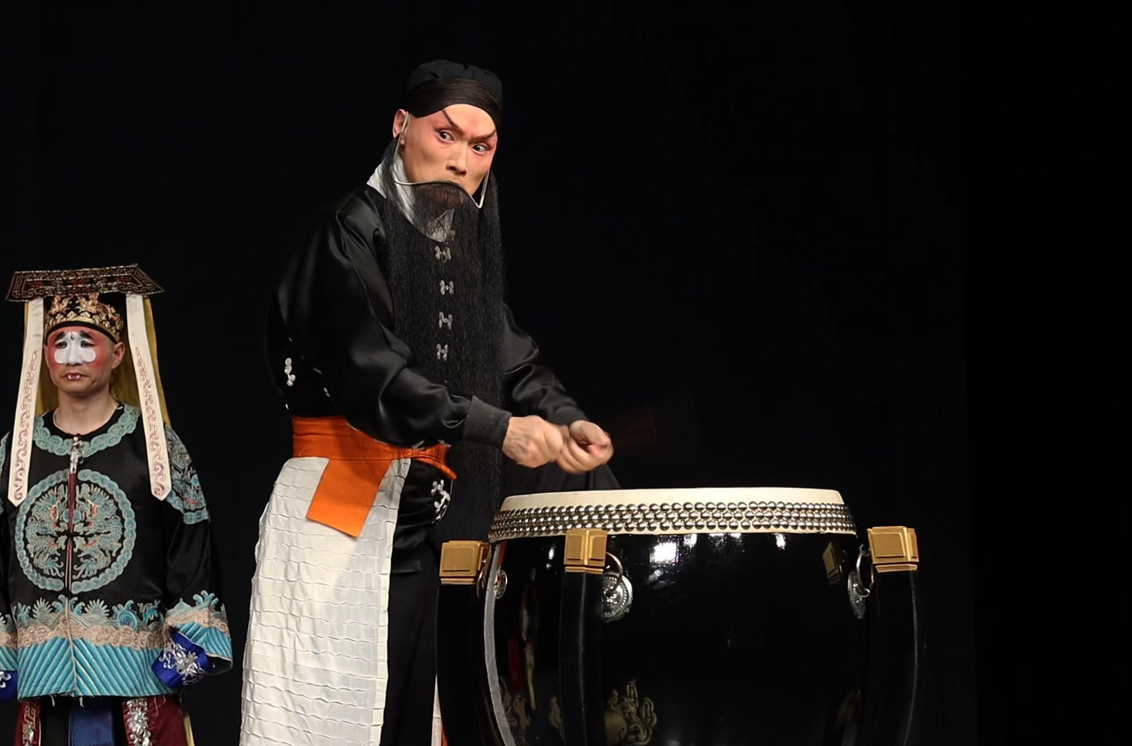 京剧《击鼓骂曹》大连京剧院余派老生凌珂 擂鼓三通 击鼓【夜深沉】