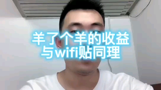 关于地推wifi贴,比照羊了个羊的广告收益哔哩哔哩bilibili