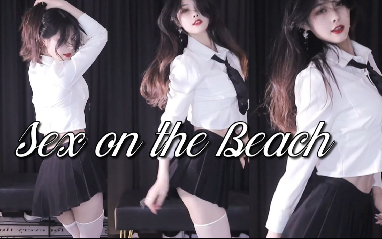 [图]【舒窈】Sex on the Beach | 魅惑制服短裙女主播