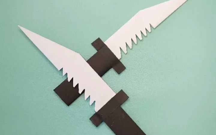 【变废为宝】超级简单的折纸手里刃,多折几个和小伙伴一起玩.
