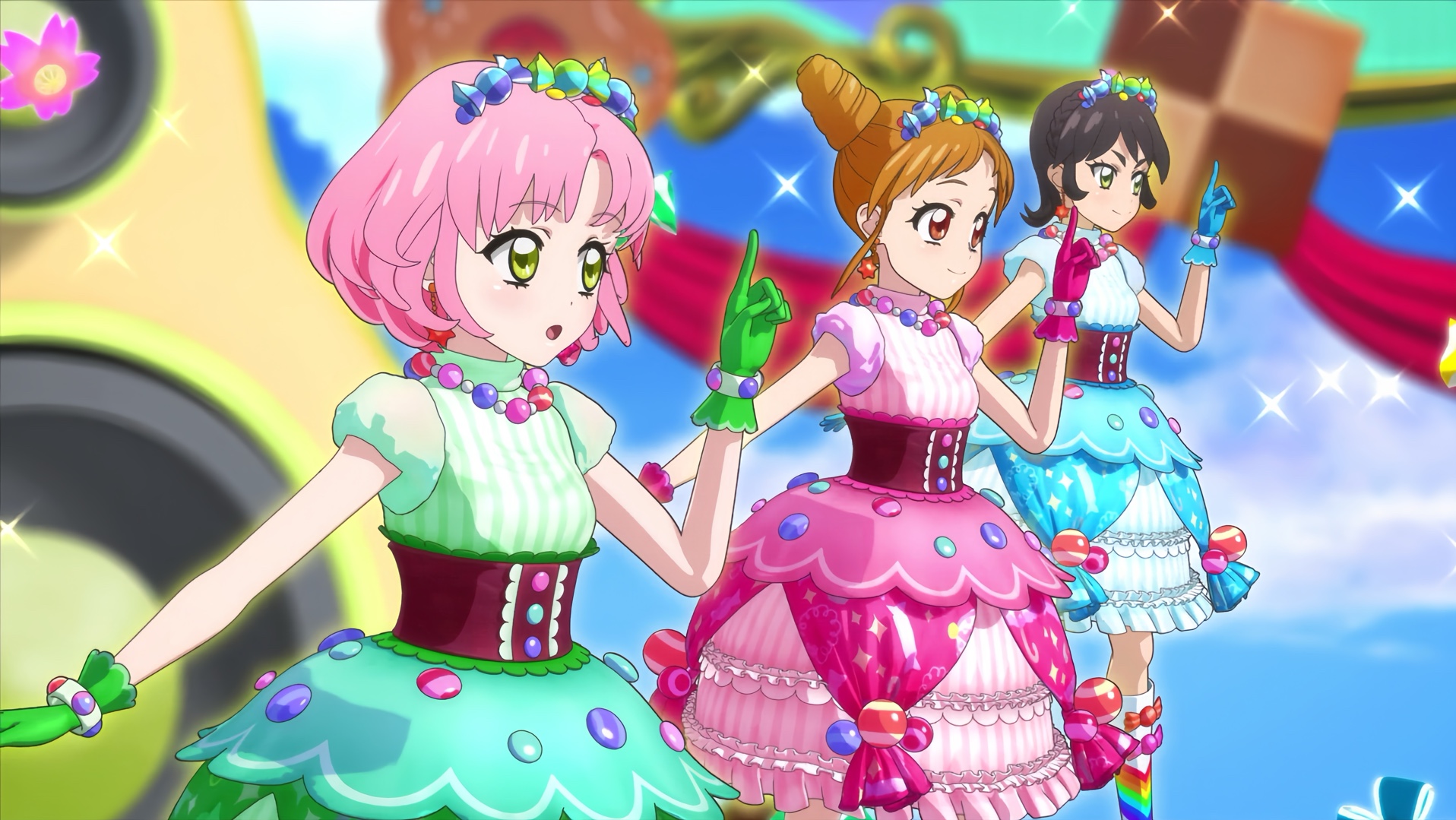 【超清无字幕】偶像活动第三季:有栖川乙女,北大路樱,神谷紫菀"软软