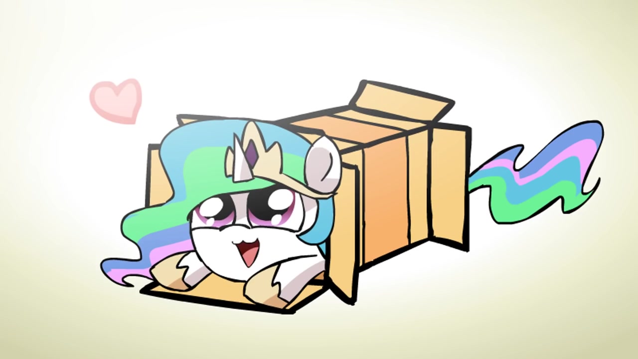 [图]Ponies sliding into/getting vacuumed a out of box