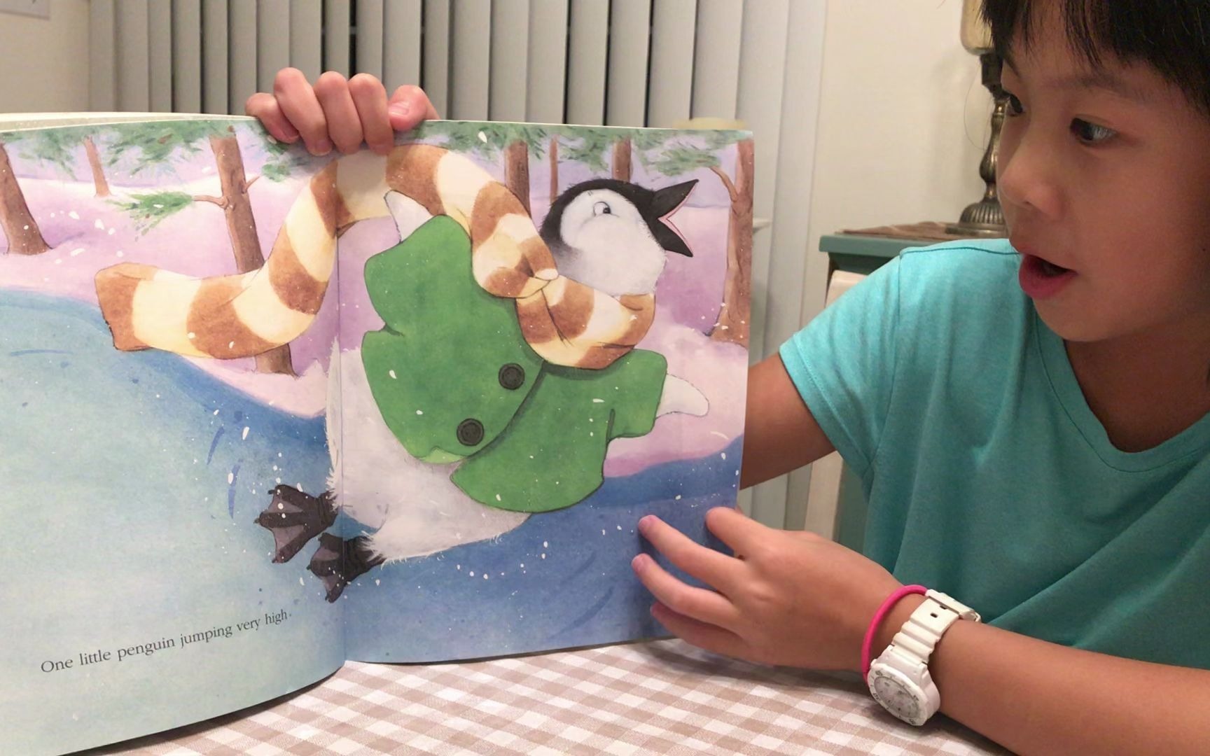 儿童英文读物-five little penguins slipping on the ice_哔哩哔哩