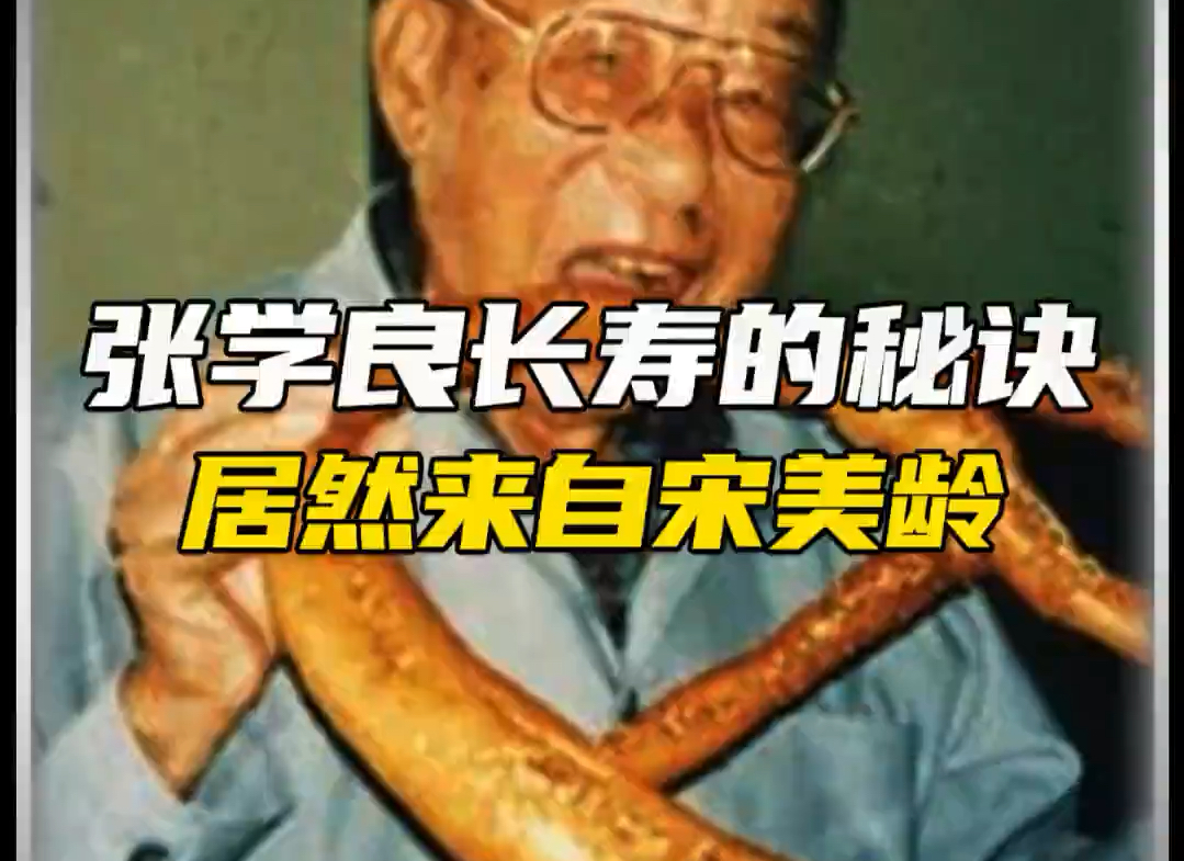 张学良长寿的秘诀哔哩哔哩bilibili