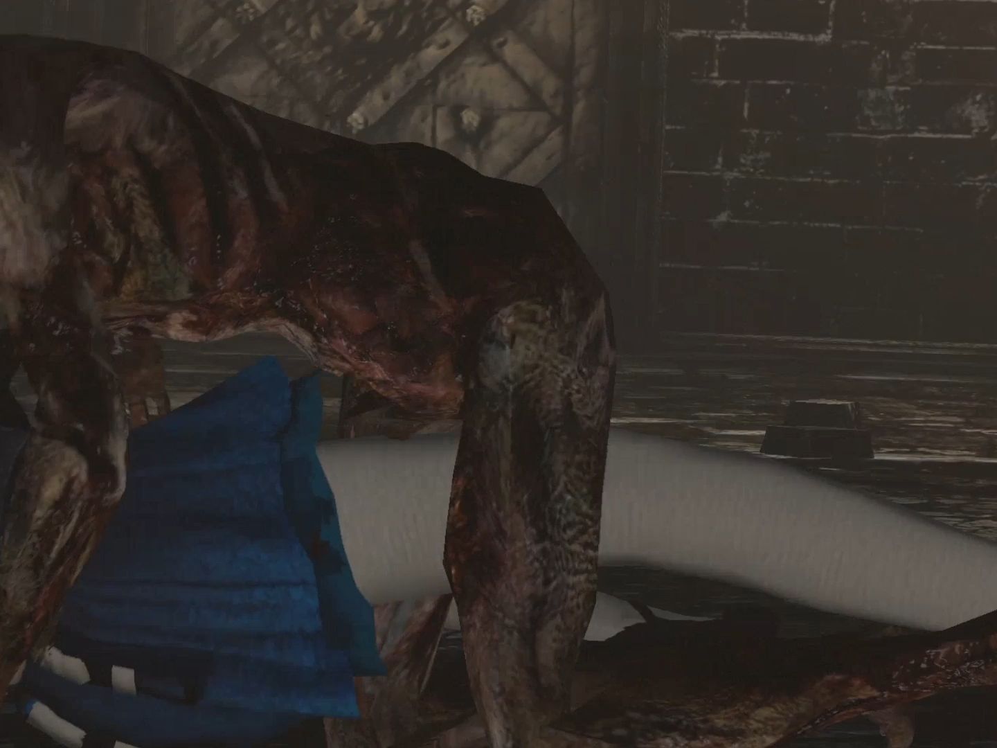 生化危机6白丝薇薇安被丧尸啃咬