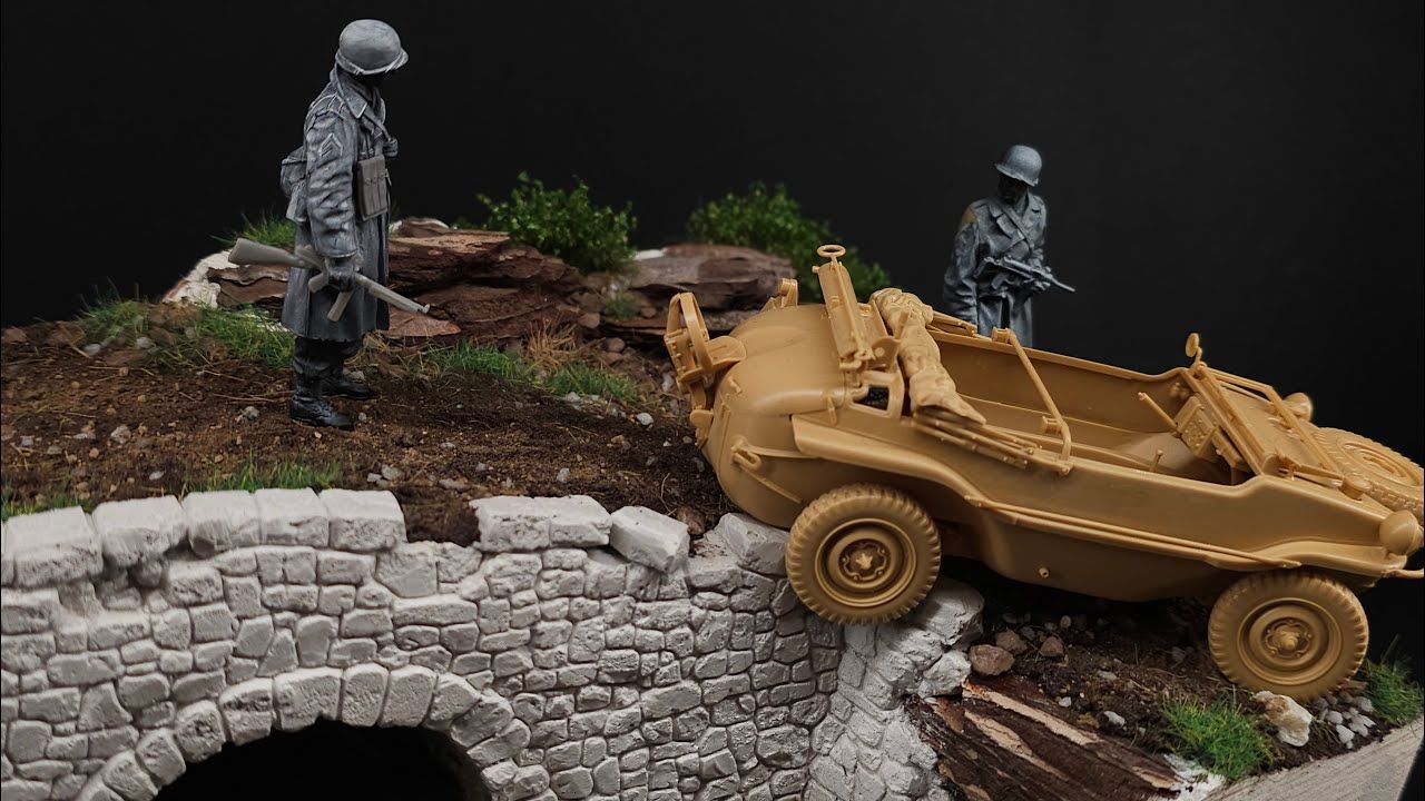 阿登战役1944'Battle Of The Bulge'  1/35 场景模型制作教程哔哩哔哩bilibili