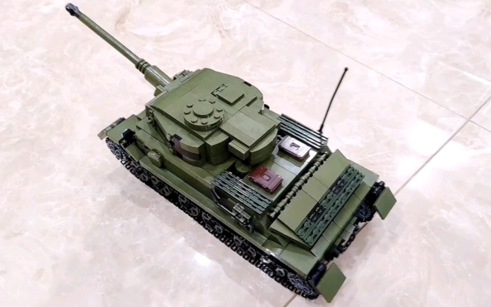 积木moc二战德国虎p重型坦克保时捷虎式坦克