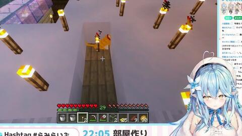 Minecraft 菈米大楼建设 内部装潢完成 雪花菈米 Hololive 哔哩哔哩