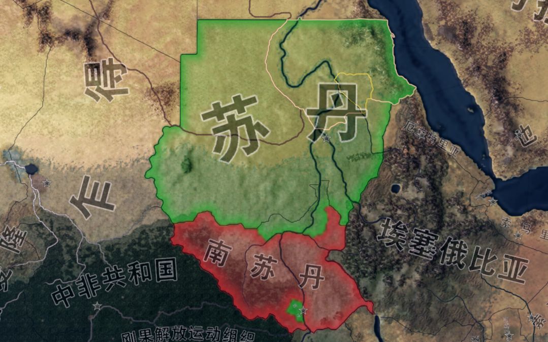 北苏丹王国位置图片