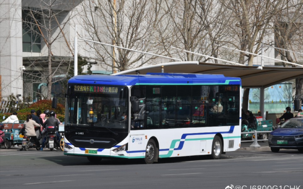 [pov46]祝甸四兄弟①;清晨就满满的人,济南公交k118路区间前方展望(经