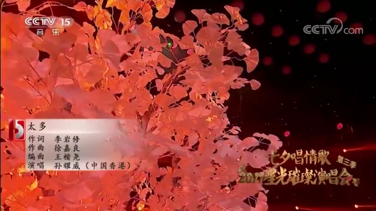 [星光璀璨]歌曲《太多》演唱:孙耀威哔哩哔哩bilibili