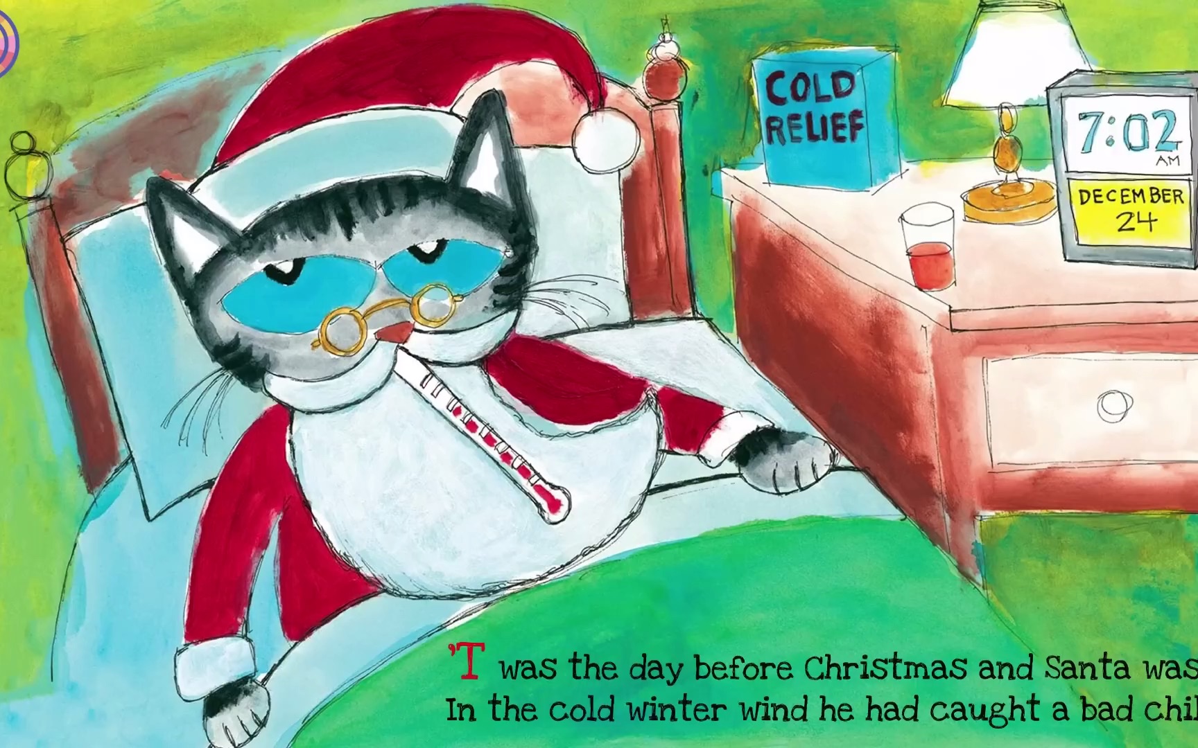 [图]🎄圣诞绘本 | Pete the Cat saves the Christmas