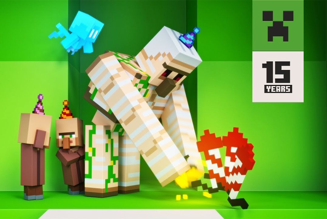 「官方视频」minecraft 15岁啦!与我们一起庆祝!
