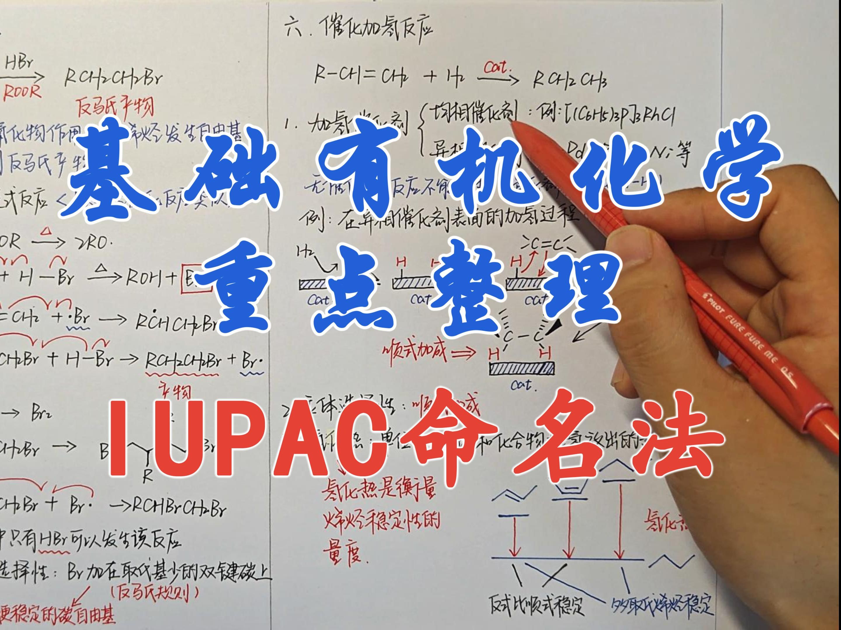 【有机化学重点整理】IUPAC命名法哔哩哔哩bilibili