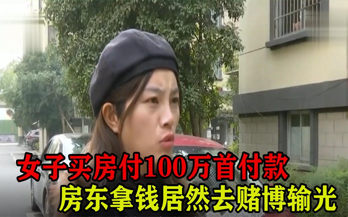 女子买房付100万首付款,房东拿钱居然去赌博输光:告我去吧哔哩哔哩bilibili