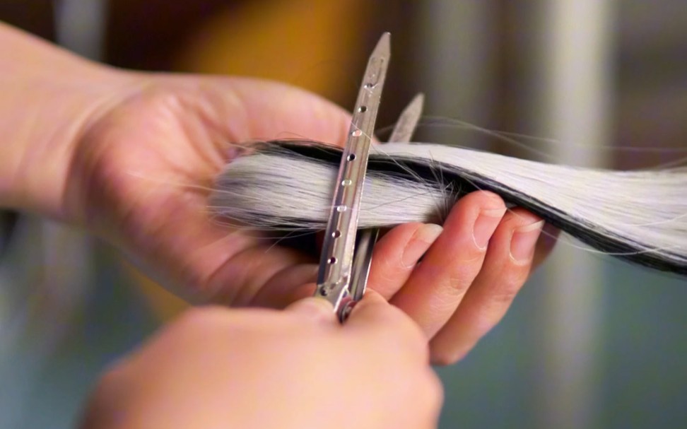 宝石之国幽灵水晶cos假发制作过程