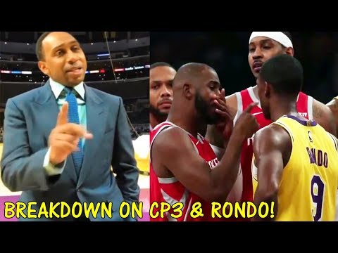 斯蒂芬a史密斯对克里斯保罗拉洪隆多布兰登英格拉姆格斗做出反应