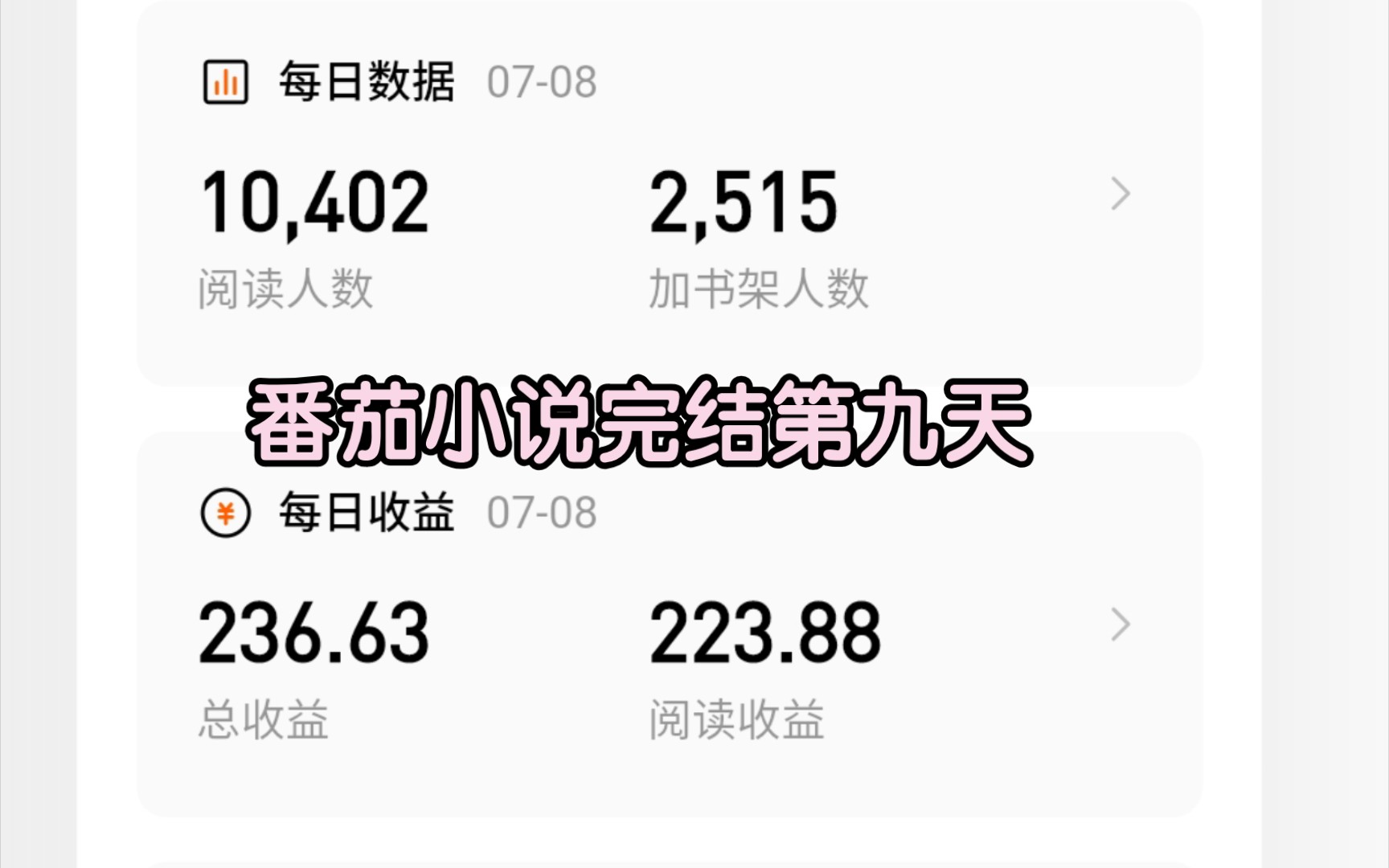 番茄小说完结第九天哔哩哔哩bilibili